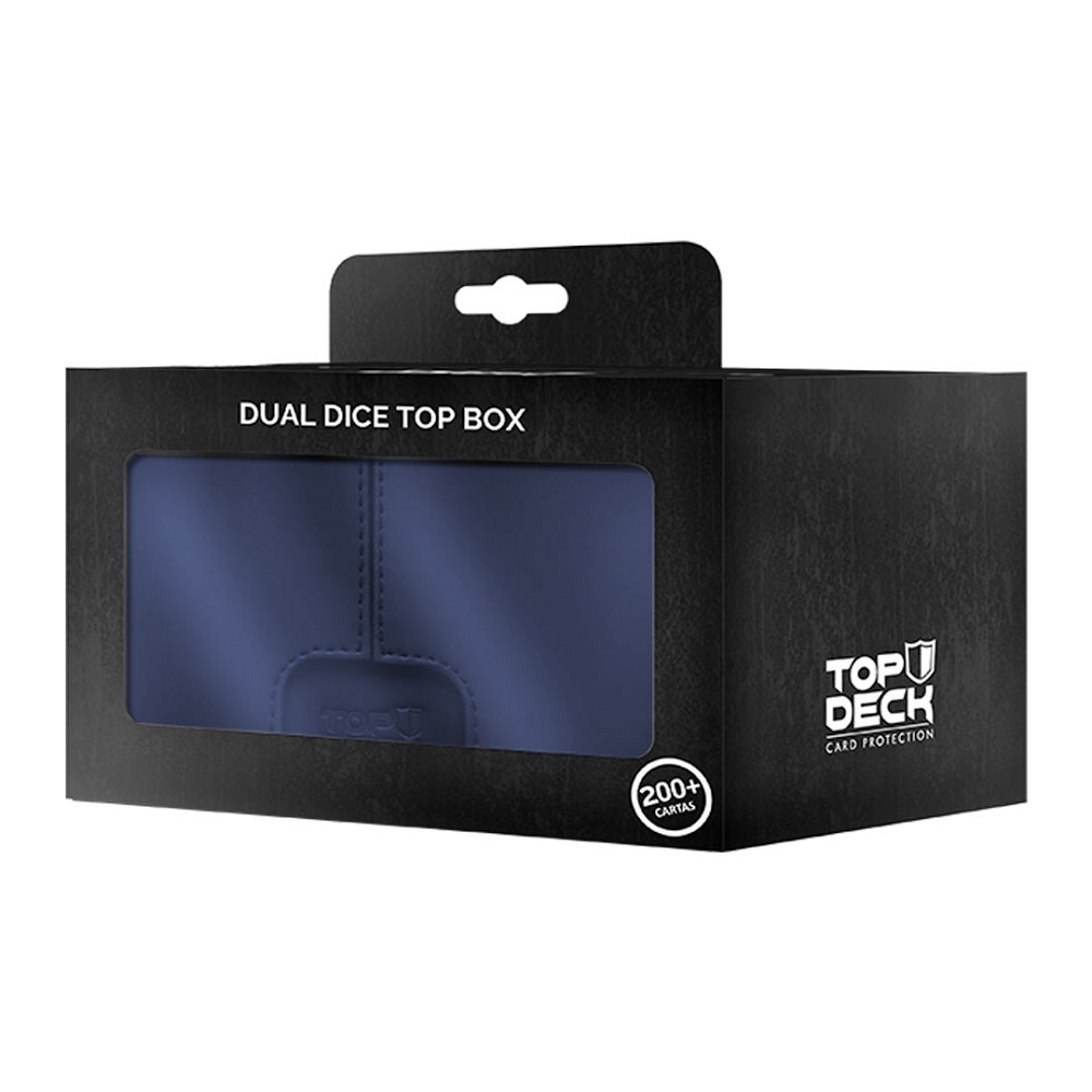 Portamazos Premium TOP Box Dual Dice 200 color Azul - Top Deck