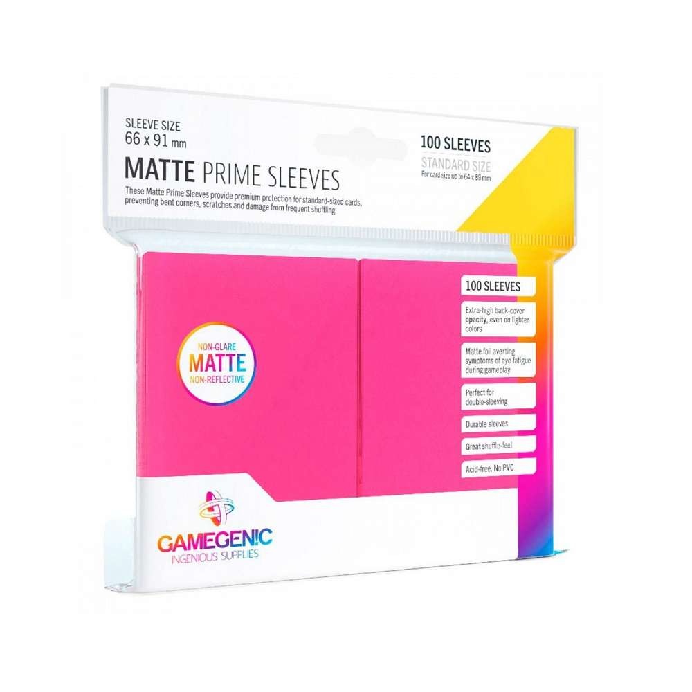 GG Matte Prime Sleeves: Protectores Estándar Pink x100u (66 x 91 mm)