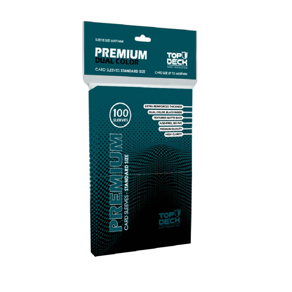 Protector Premium Dual Color Standard Negro Top Deck x100