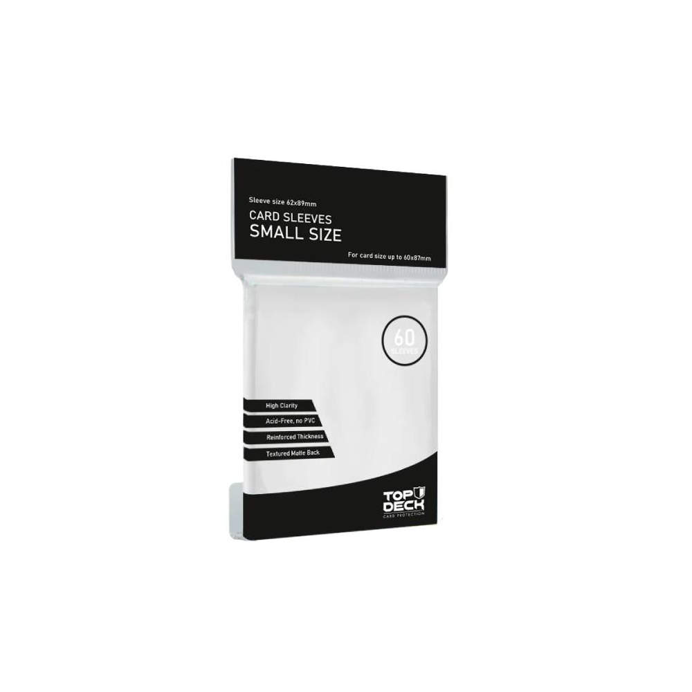 Protector De Cartas Tamaño Small Top Deck Blanco 62x89mm