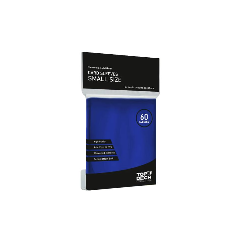 Protector De Cartas Tamaño Small Top Deck Azul 62x89mm
