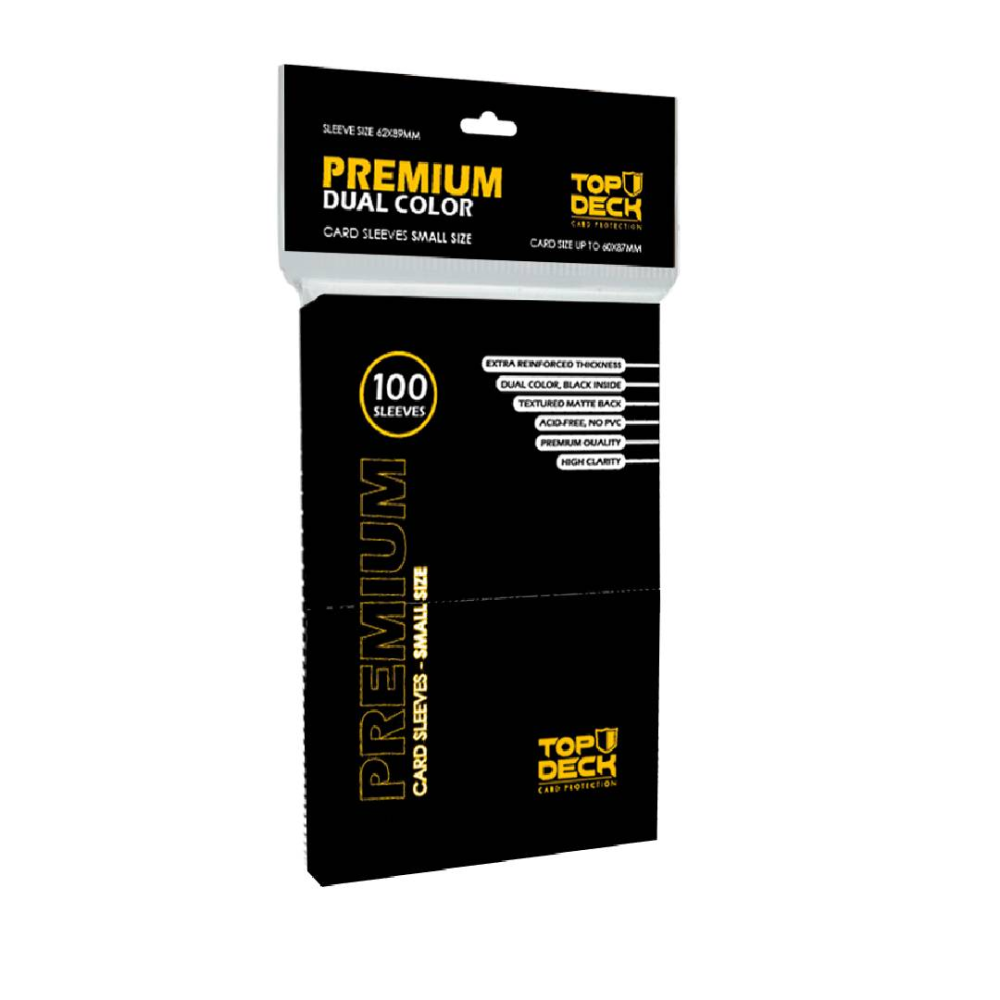 Protector Premium Dual Color Small Negro Top deck