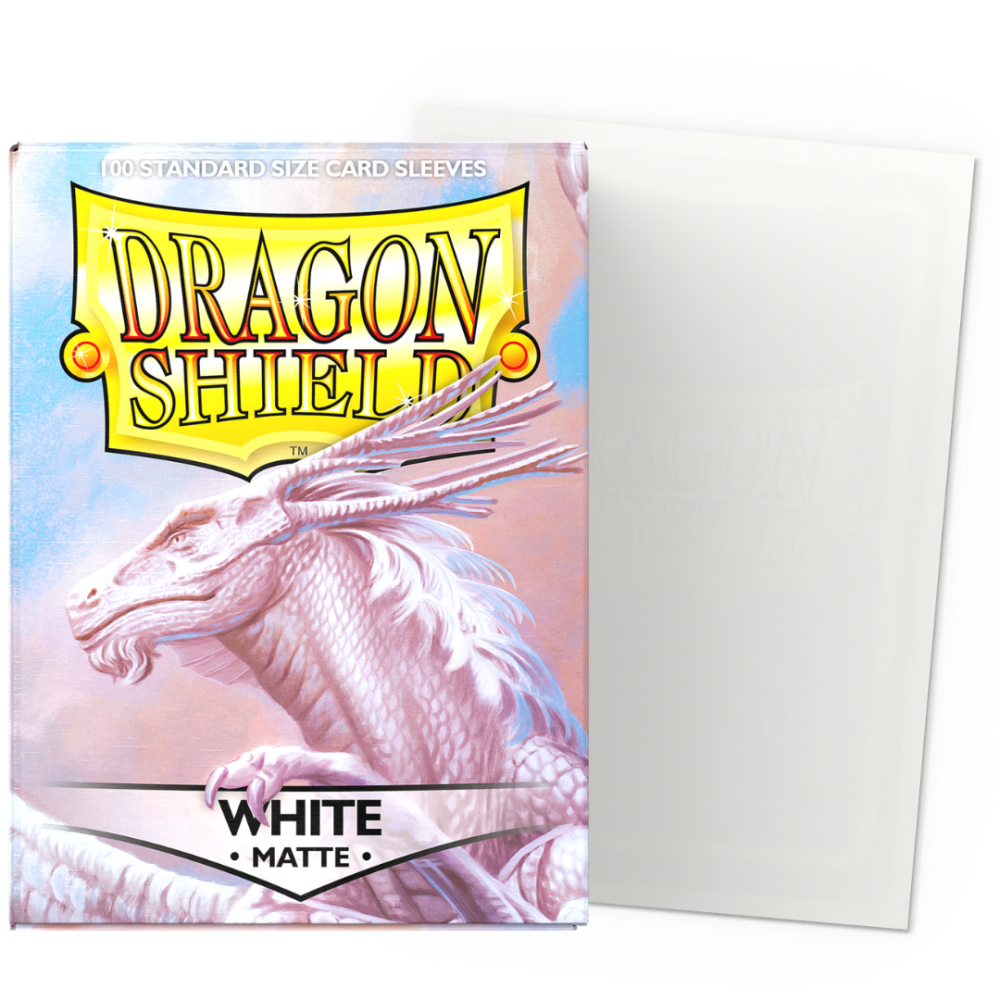 Dragon Shield: White - Matte Sleeves - Standard Size