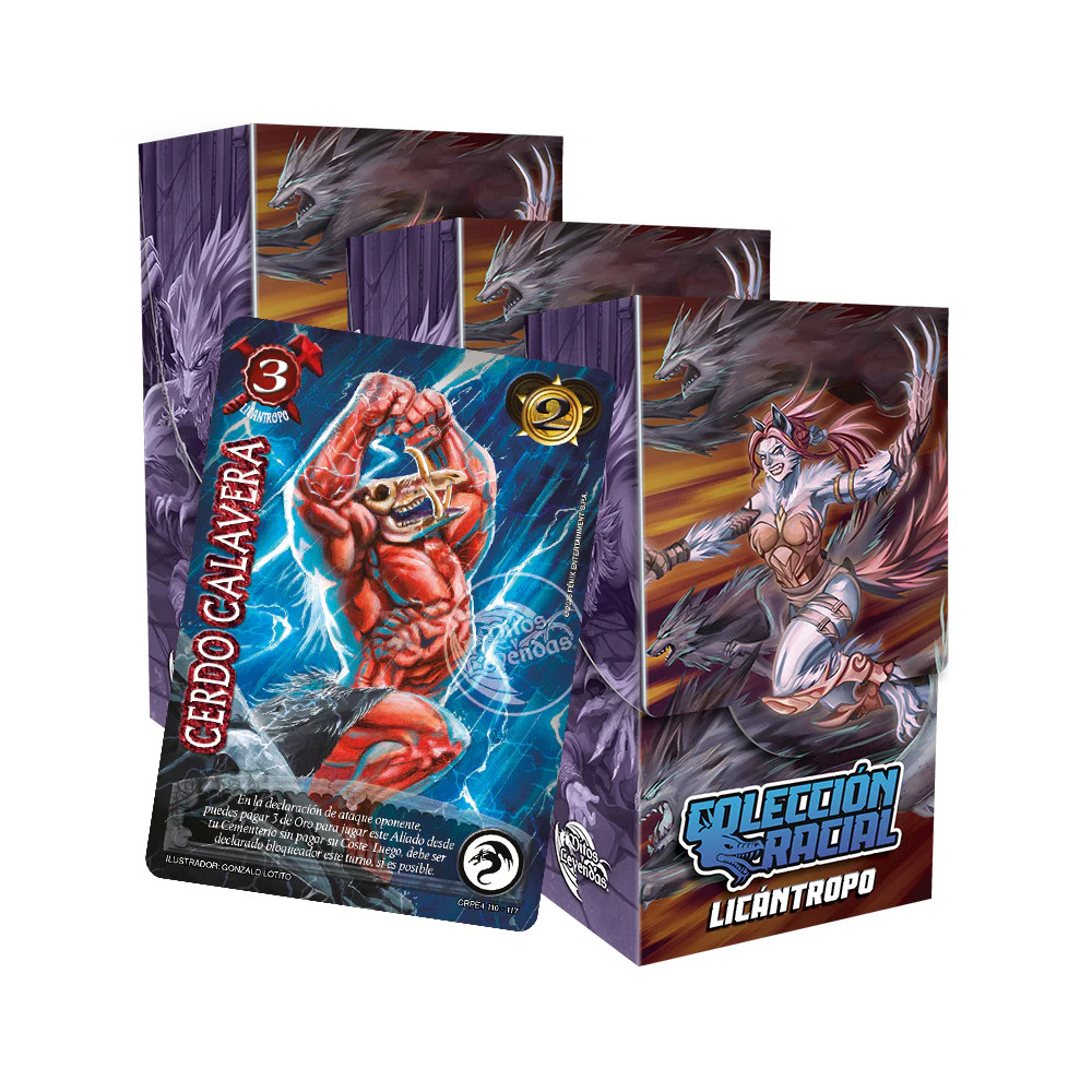 Colección 3 Racial Primera Era 2025 - Licantropo + 3 Cerdo Calavera