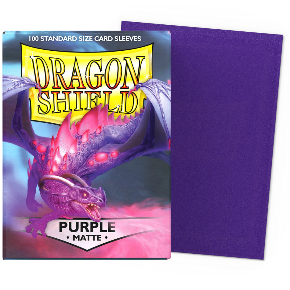 Dragon Shield: purple - 100 Matte Sleeves - Standard Size