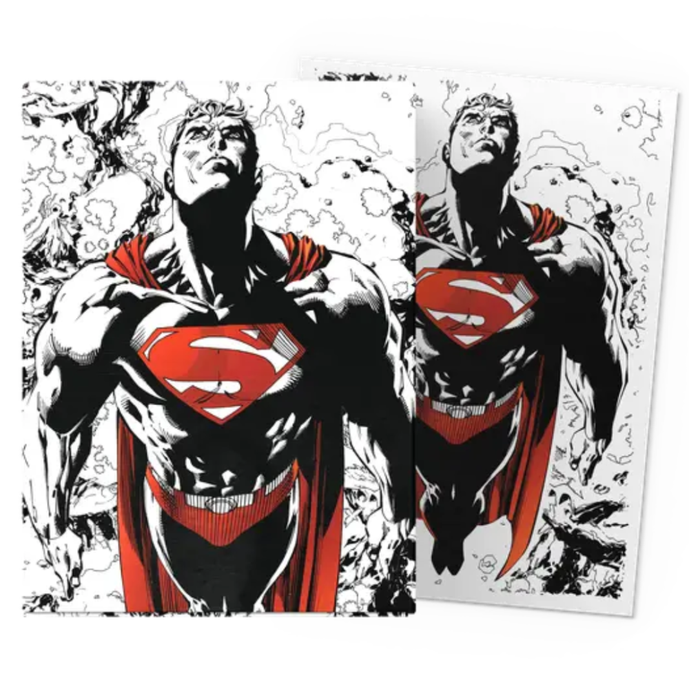 Dragon Shield - Superman Core (Red/White Variant) - Matte Dual Art Sleeves - Standard Size