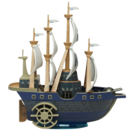 Model Kit - Grand Ship Collection 07 Marine Warship One Piece - Bandai Hobby