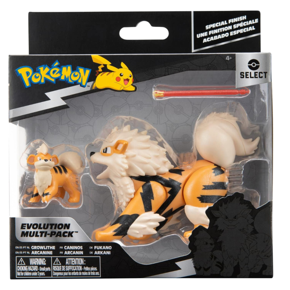 Figura Pokémon Select: Evolution Multi-Pack – Growlithe and Arcanine