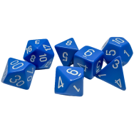 Set Dados Opaque Blue/white...