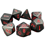 Set Dados Opaque Black/red...