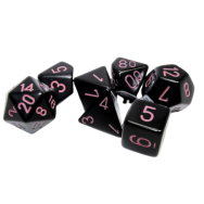 Set Dados Opaque Black/pink...