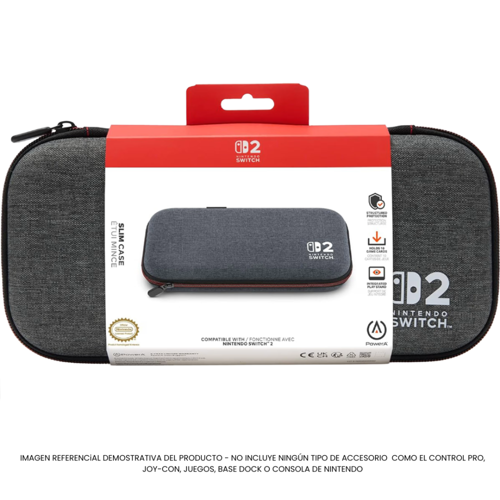 Estuche PowerA Slim Case for Nintendo Switch 2 - Color Gray