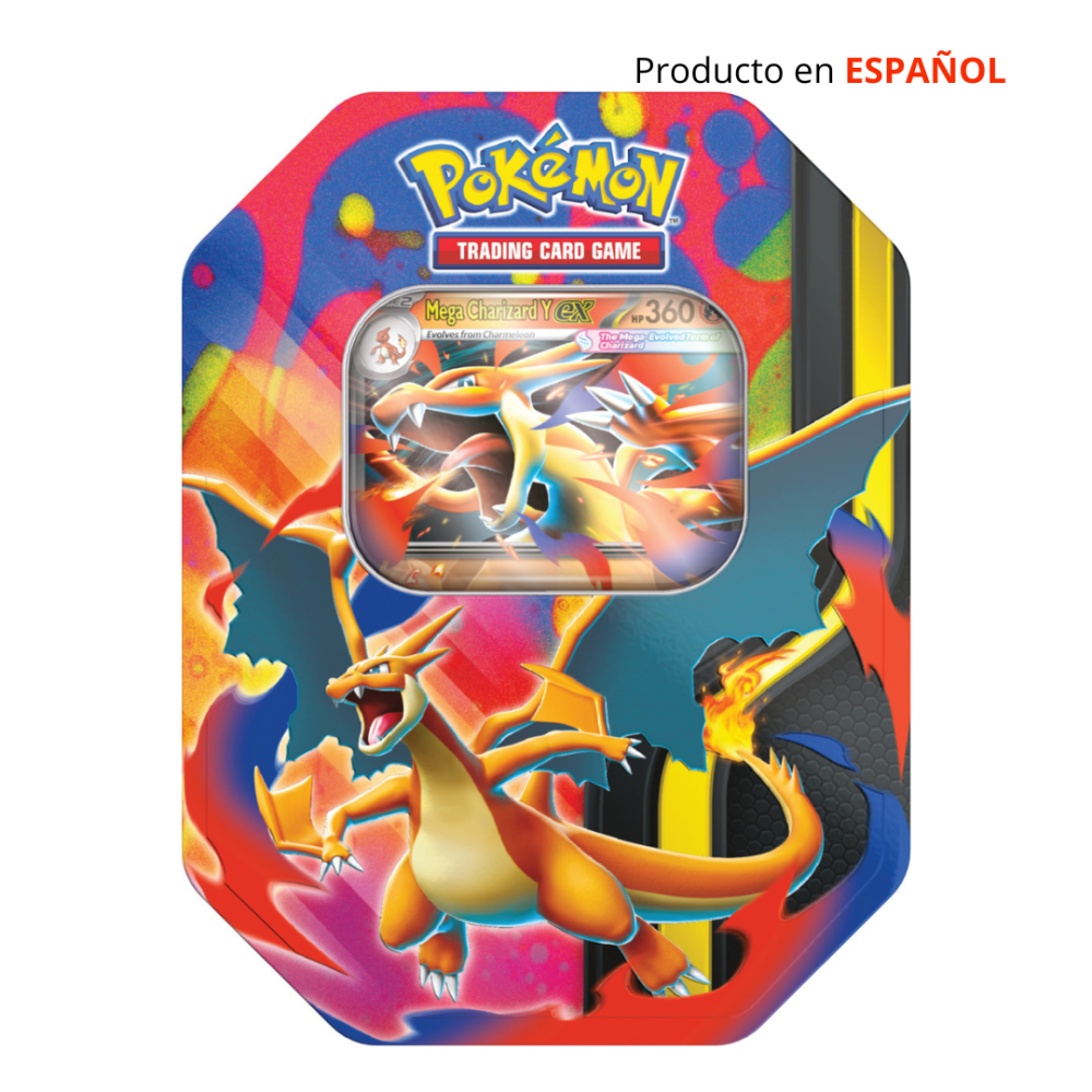 Preventa: Pokemon TCG Mega Charizard Y EX Tin - Español