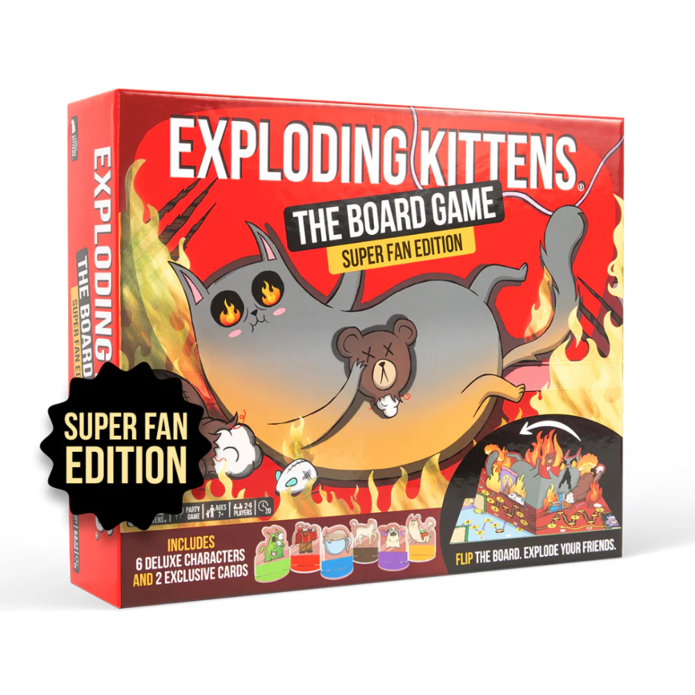 Exploding Kittens – El juego de tablero (Super Fan Edition)