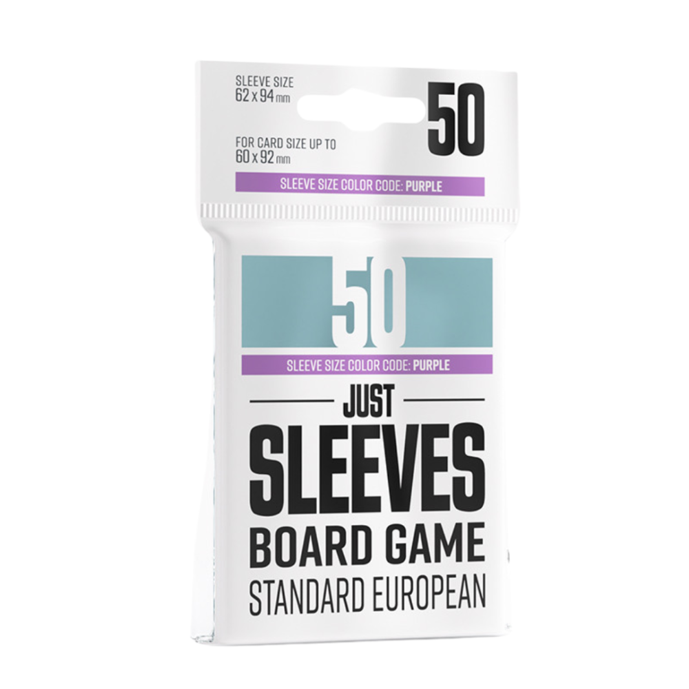 Just Sleeves - Board Game Standard European (50) 62x94mm