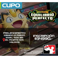 Cupo Prelanzamiento Pokémon...