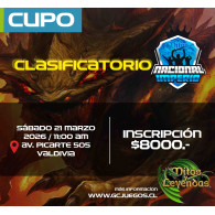 Cupo Torneo Clasificatorio NACIONAL 2025 IMPERIO - (21/03/2026)
