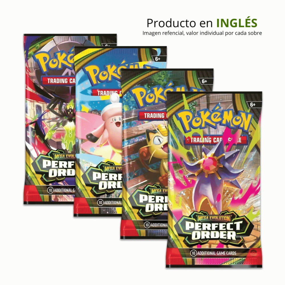 Pokémon TCG Mega Evolution Perfect Order Sobre Individual (inglés)