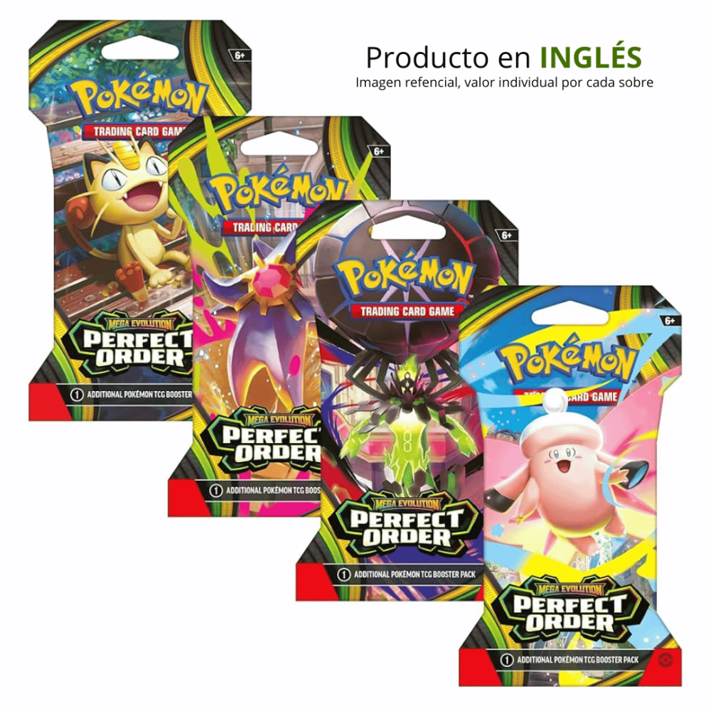 Pokémon TCG Mega Evolution Perfect Order Sleeved Booster - Sobre Individual (inglés)