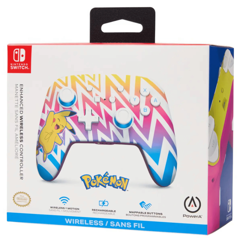 Control Inalámbrico: Enhanced Wireless Controller Nintendo Switch - Pikachu Vibrant