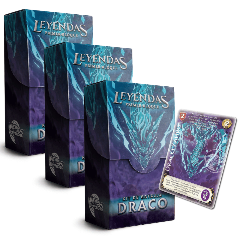 Preventa: 3 Kit Batalla - Draco - Leyendas Primer Bloque 4.0