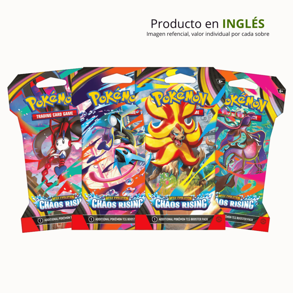 Pokémon TCG: Chaos Rising - Sleeved Booster individual (inglés)