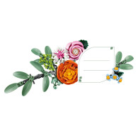 Lego Botanicals: Ramo de Flores Fantasía en Rosa (Pretty Pink Flower Bouquet)