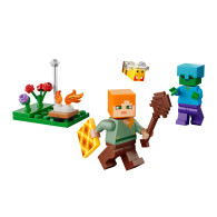Lego Minecraft El conflicto de Alex en la fogata
