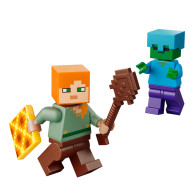 Lego Minecraft El conflicto de Alex en la fogata