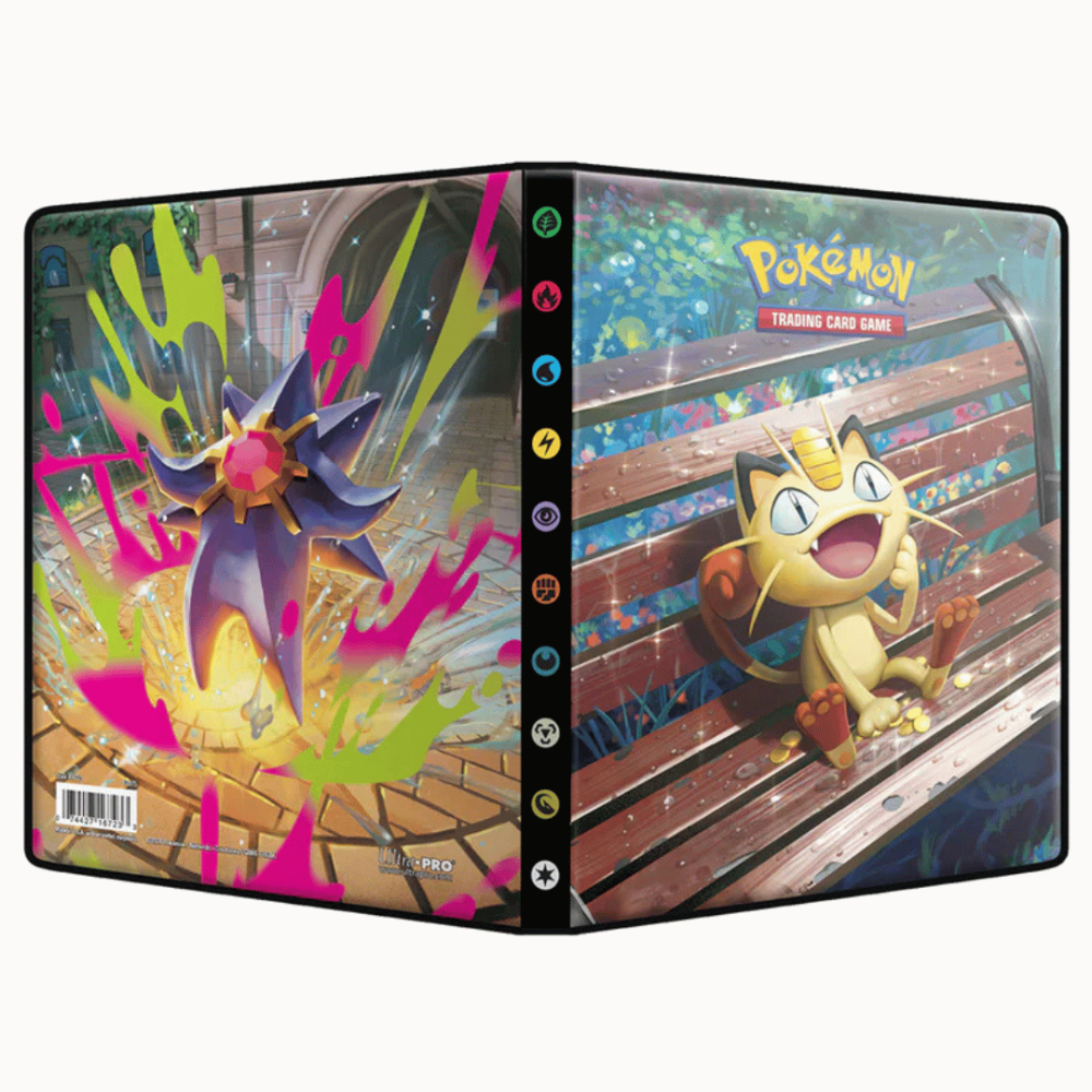 Carpeta Ultra Pro Pokémon Mega Evolution - Perfect Order 4-Pocket Portfolio (Mega Starmie/Meowth)