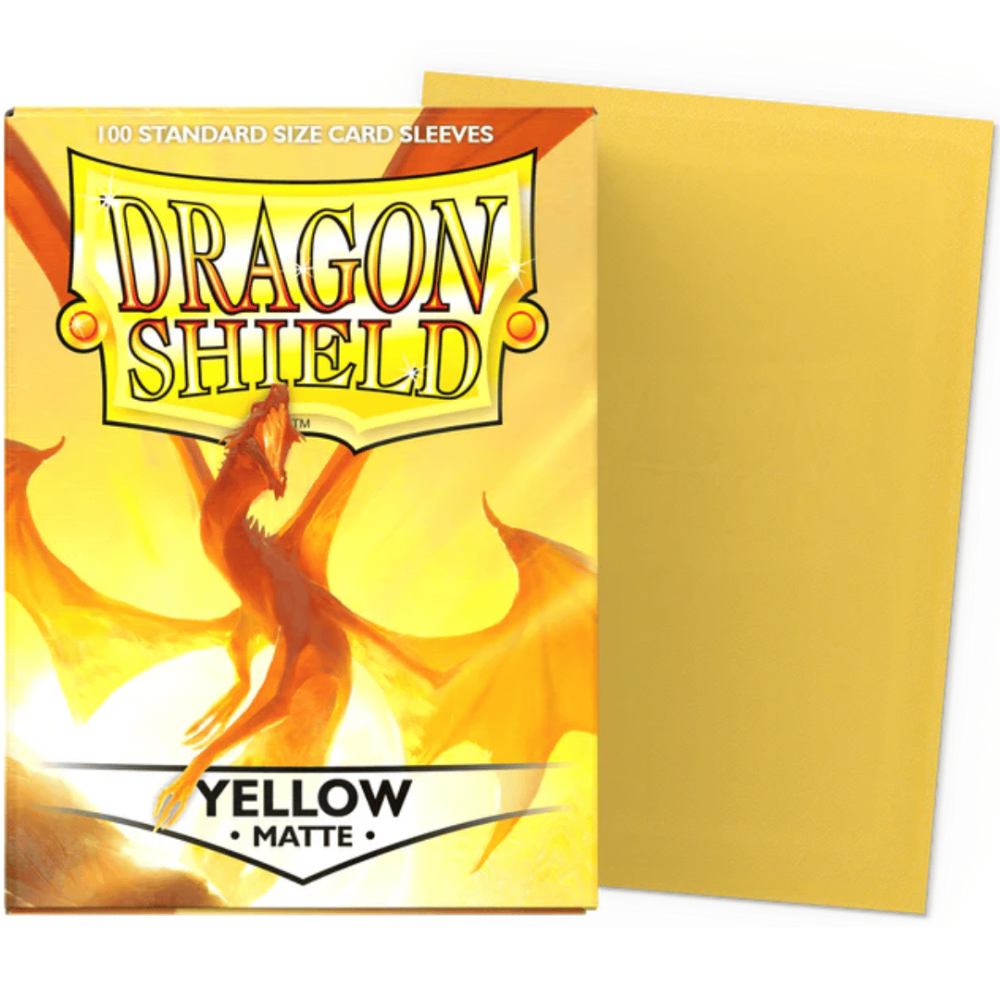 Dragon Shield: Yellow - 100 Matte Sleeves - Standard Size