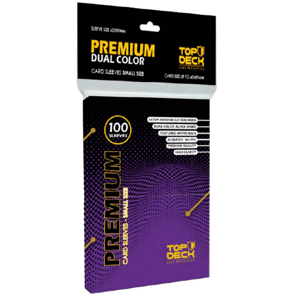 Protectores Premium | TOP DECK Small 62x89mm color Morado