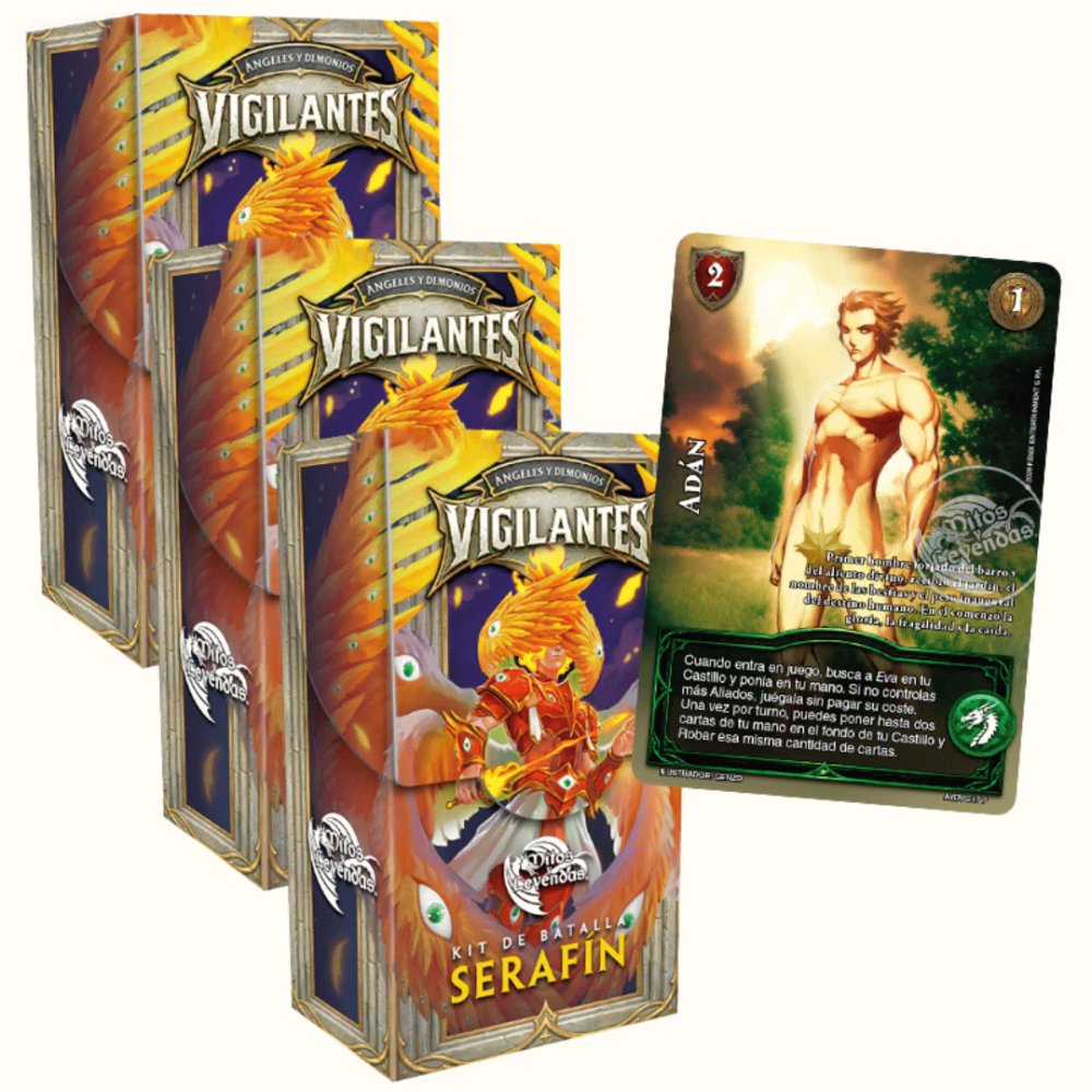 Preventa: 3 Kit Batalla Angeles y Demonios Vigilantes: Serafín + Adán