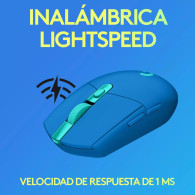 Mouse Gamer Logitech G305 Lightspeed - Azul Inalámbrico