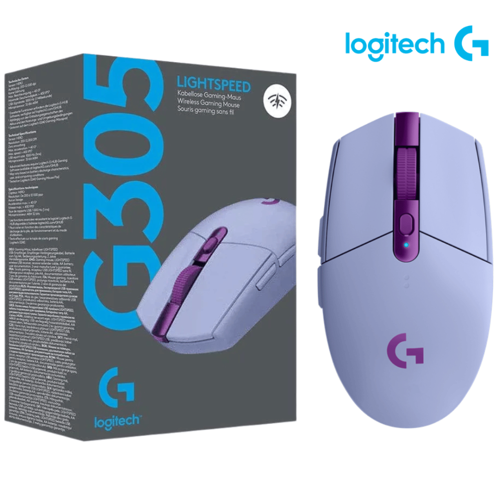 Mouse Gamer Logitech G305 Lightspeed - Lila Inalámbrico