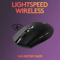 Mouse Gamer Logitech G305 Lightspeed - Negro Inalámbrico