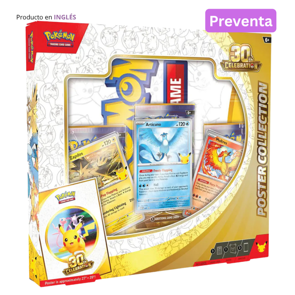 Preventa: Pokémon TCG 30th Celebration Poster Collection (Inglés)