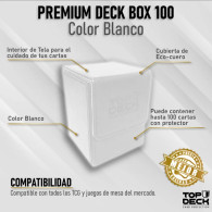 Portamazos Premium TOP DECK 100 color Blanco