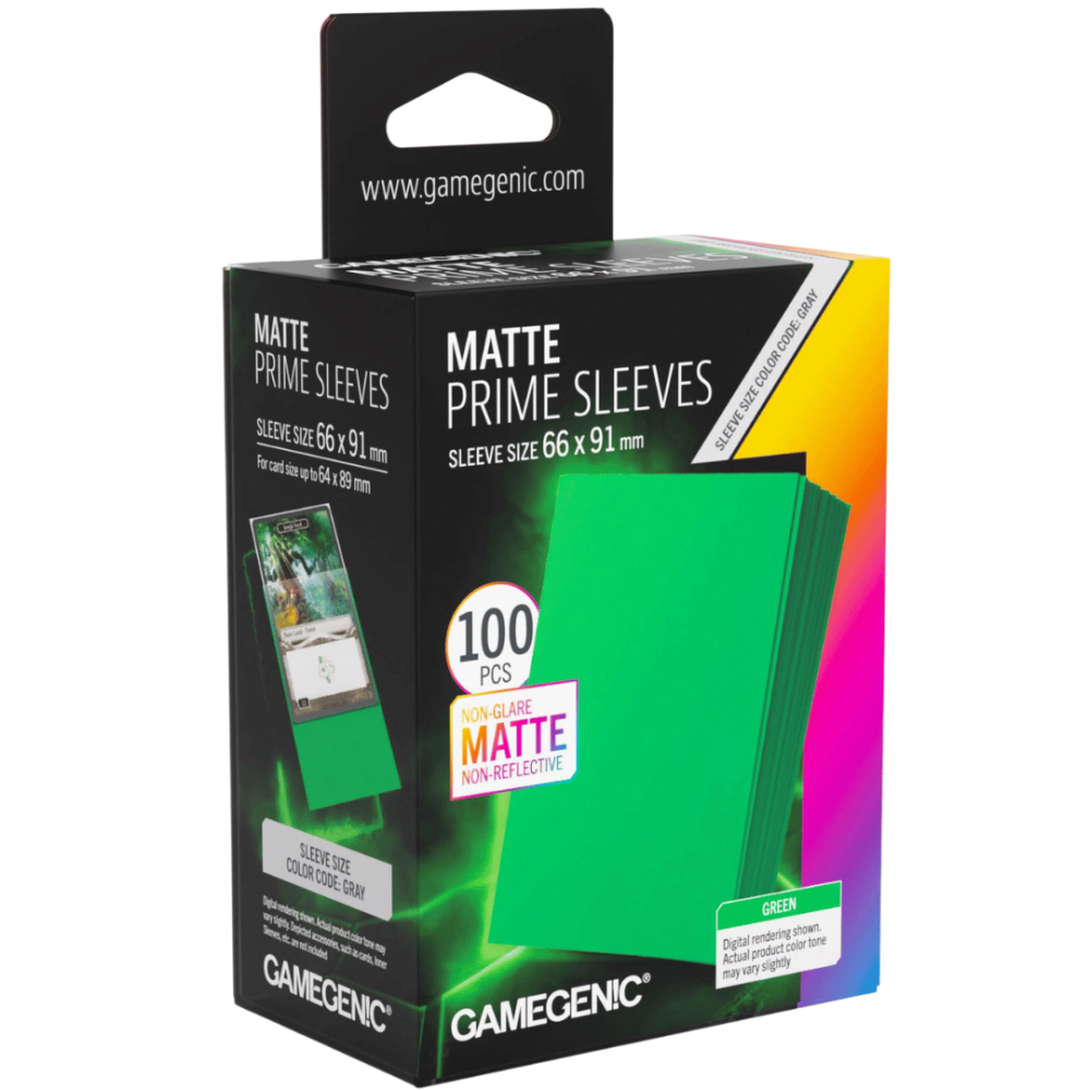 Protectores GG Matte Prime Sleeves Standard Green 66x91