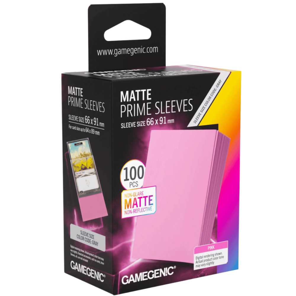 Protectores GG Matte Prime Sleeves Standard Pink 66x91