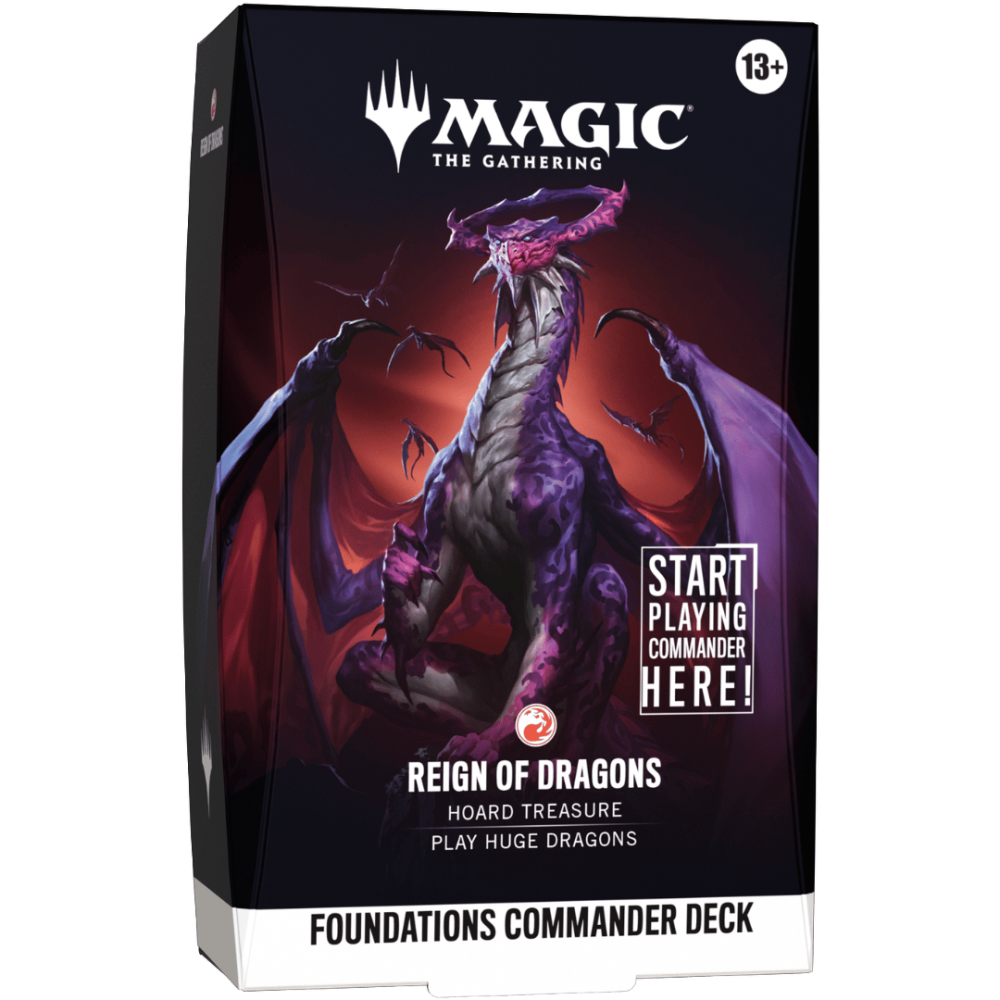MTG Magic: Foundations Commander Decks - Reign of Dragons (Inglés)