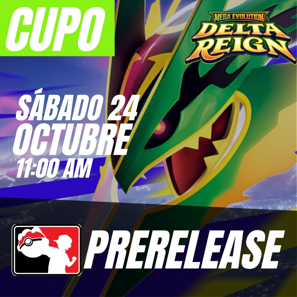 Cupo Prelanzamiento Pokémon TCG "Megaevolución: Dominio Delta" 24/10/2026