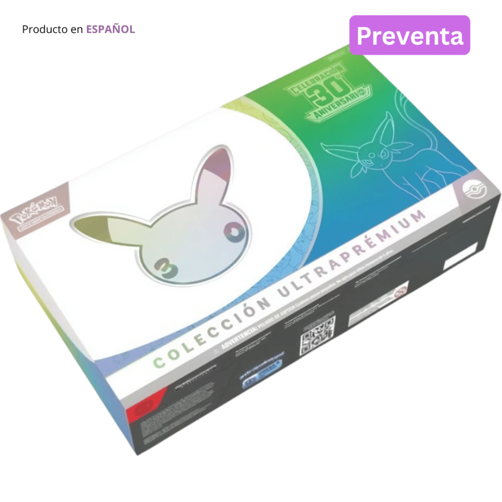 Preventa: Pokémon TCG: Colección Ultra Prémium de Celebración 30.º Aniversario Espeon/Día (Español)