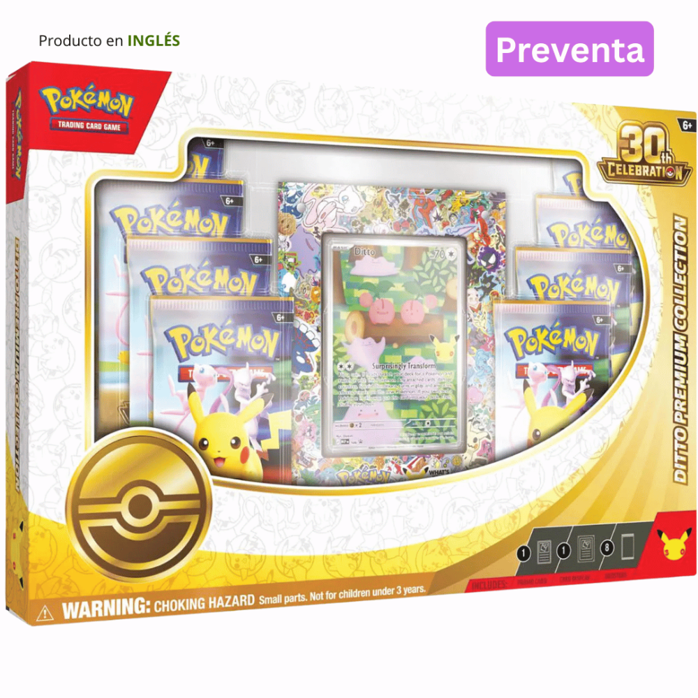 Preventa: Pokémon TCG 30th Celebration Ditto Premium Collection (Inglés)