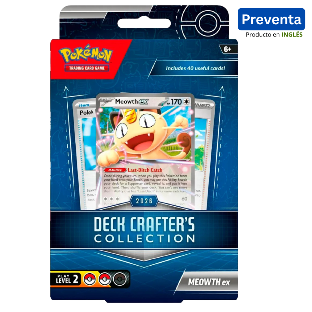 Preventa Pokemon TCG: Deck Crafter's Collection - Meowth ex (Inglés)